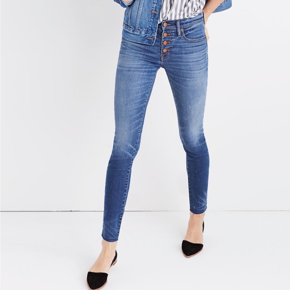 MADEWELL 9” High Riser Skinny Jeans - size 30 -